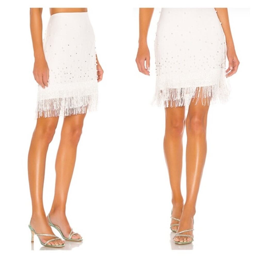 SPRING SALE! LPA Revolve Elise Skirt In White Size XS - Picture 2 of 12
